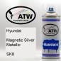 Preview: Hyundai, Magnetic Silver Metallic, SK8: 400ml Sprühdose, von ATW Autoteile West.